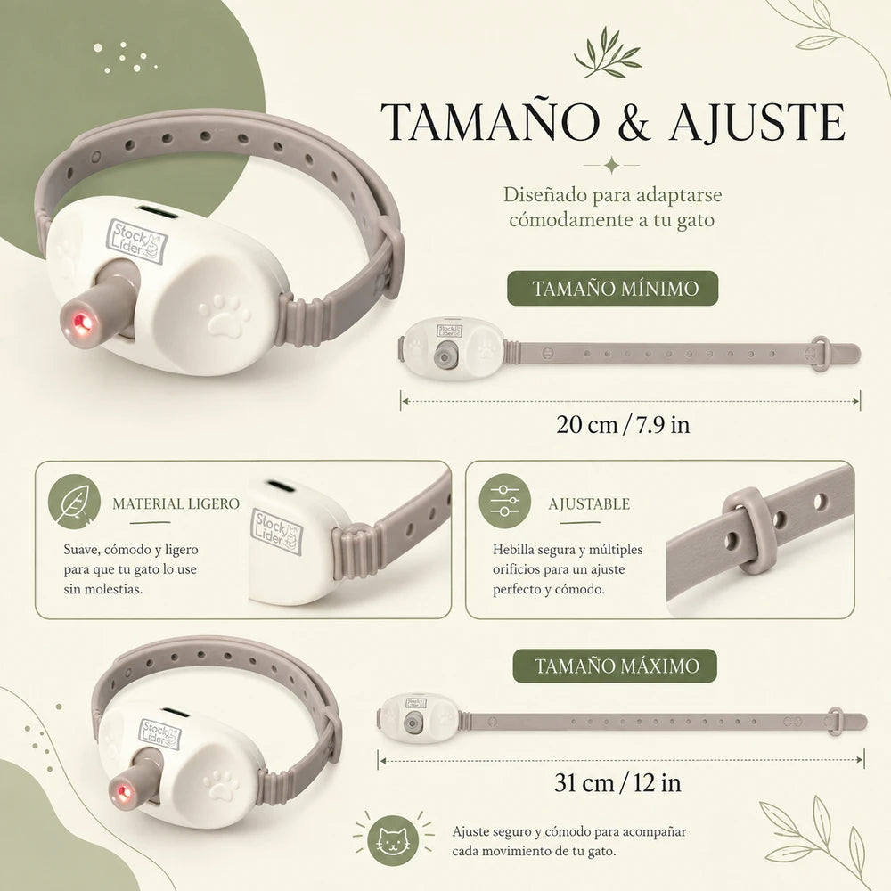 LumiPaw | Collar Interactivo Láser para Gatos