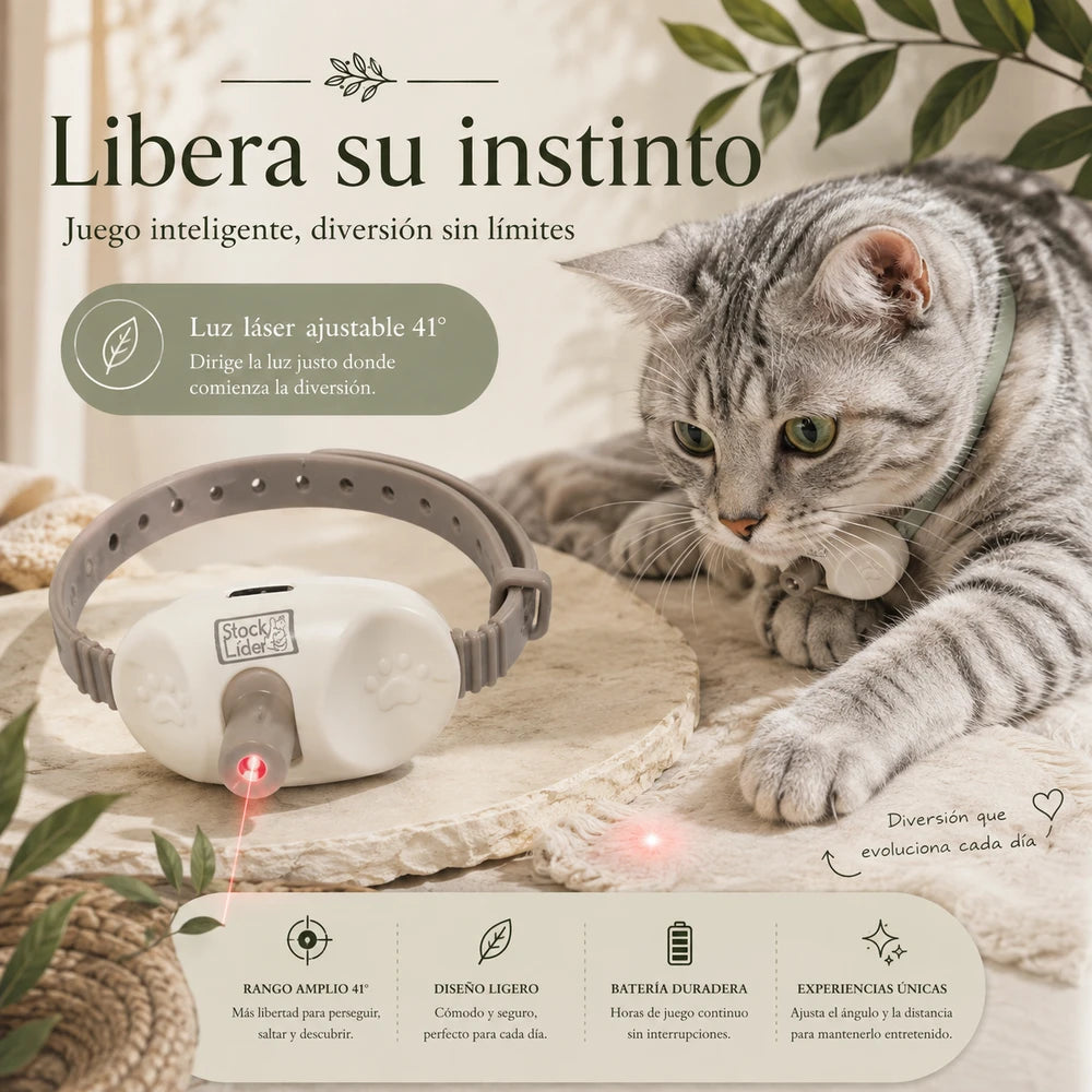 LumiPaw | Collar Interactivo Láser para Gatos
