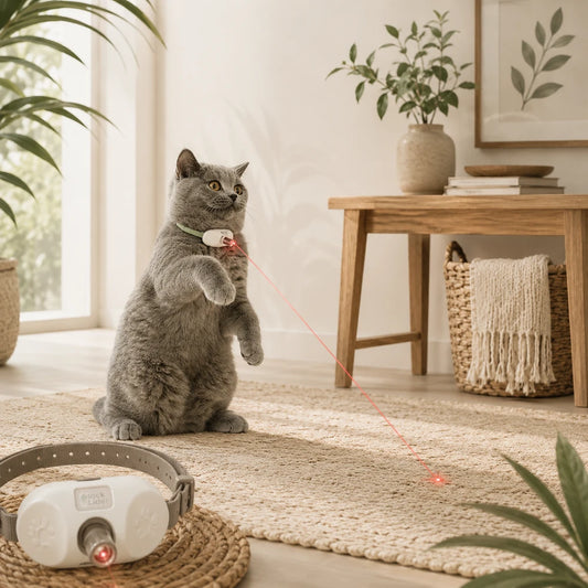 LumiPaw | Collar Interactivo Láser para Gatos